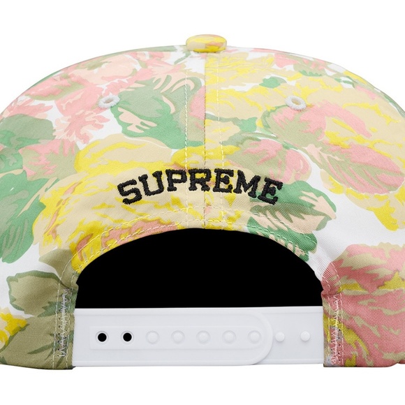 Supreme Floral 5 Panel White Hat SS18 -SOLD OUT- - Picture 2 of 6